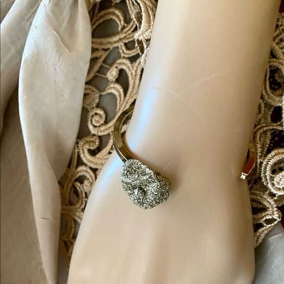 CONCERTO No.1 Pyrite (Fools Gold) handmade bangle - Picture 1 of 5